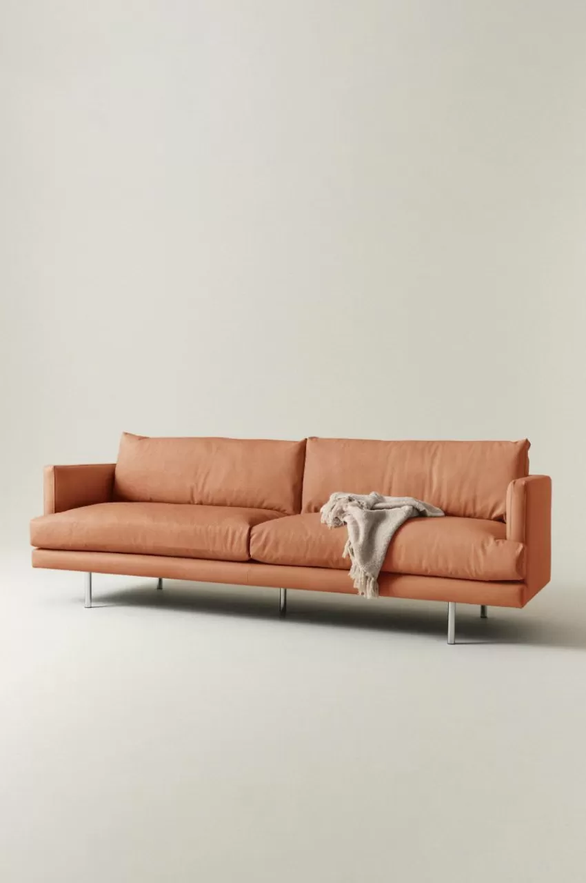 Soffor*Jotex ANTWERPEN Soffa 4-sits Cognac