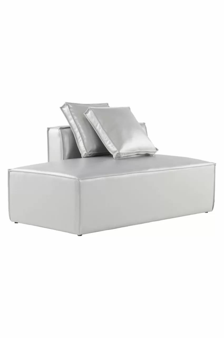 Soffor*Jotex BALTIMORE Soffmodul - Stor Med Rygg Höger + 2 Kuddar Silver