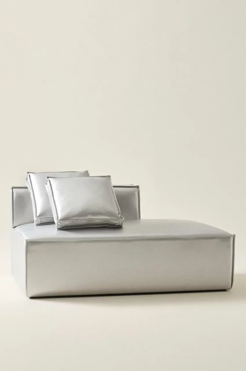Soffor*Jotex BALTIMORE Soffmodul - Stor Med Rygg Vänster + 2 Kuddar Silver