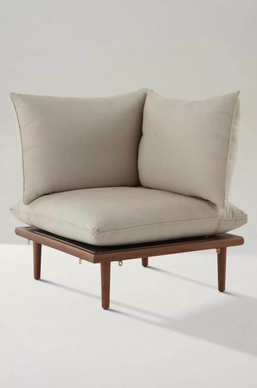 Utesoffor & Utebänkar | Utemöbler*Jotex BELMONT Soffmodul Med Ett Hörn Teak/Beige