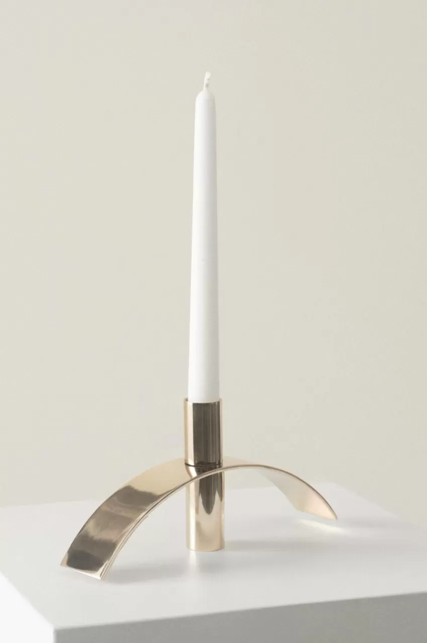 Ljusstakar*Jotex BRIDGET Ljusstake- Stor Guld
