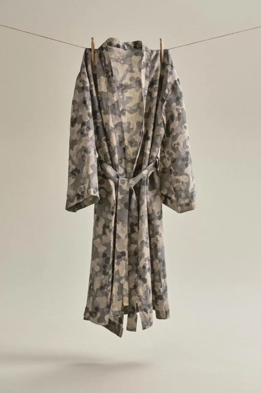 Morgonrockar*Jotex CARA Kimono Lång Grå