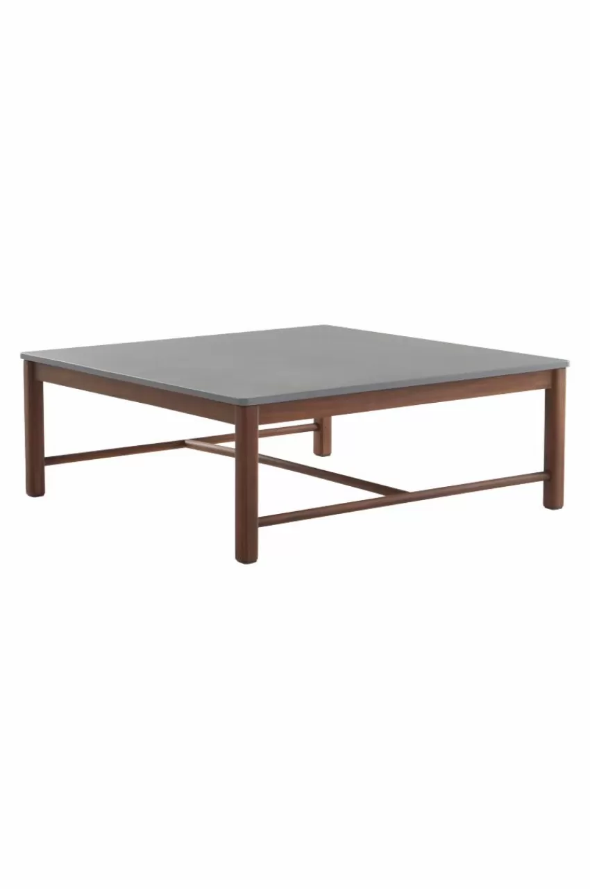 Utebord | Utemöbler*Jotex FONTHILL Soffbord 100x100 Cm Teak/Grå