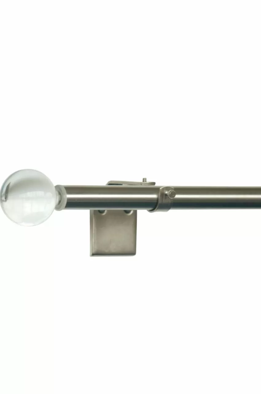 Gardinstänger*Jotex Gardinstångsset Klara 18/20 Transparent/rostfri