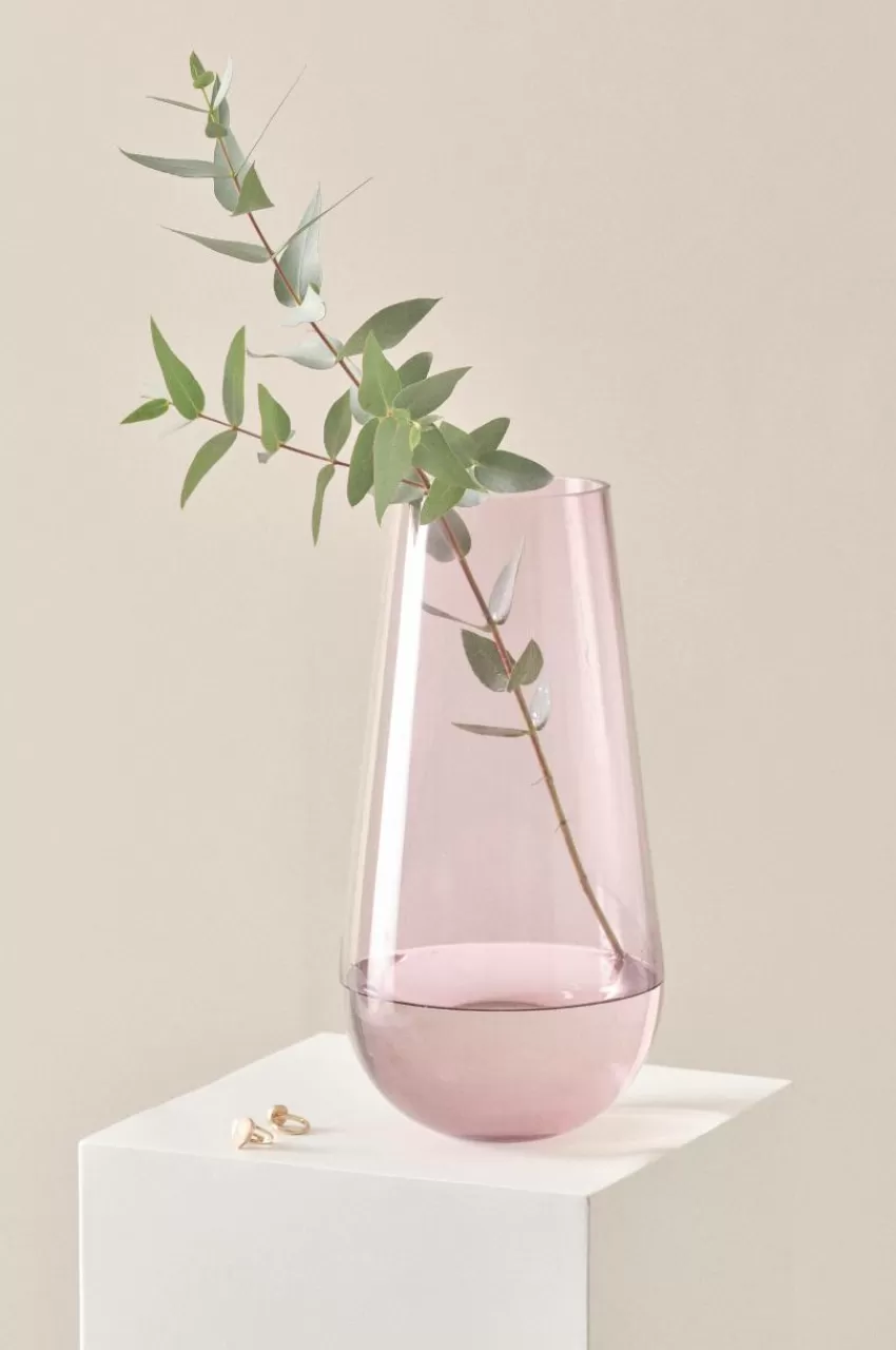Vaser*Jotex JAQUELINE Glasvas - Höjd 36 Cm Ljuslila