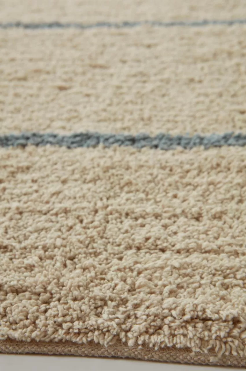 Bomulls- & Trasmattor*Jotex JASMINE Bomullsmatta 200x300 Cm Sand/blå