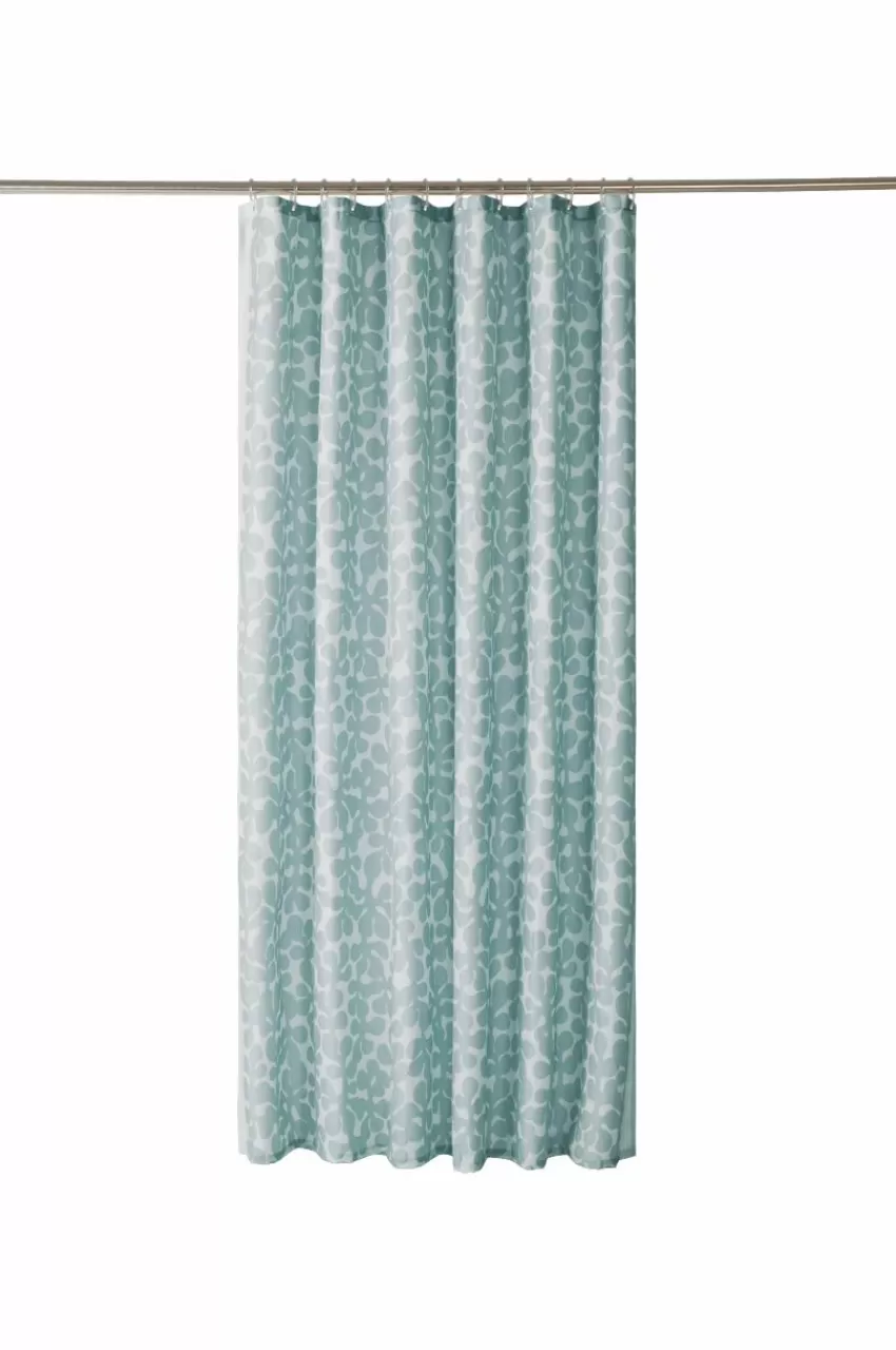 Duschdraperier*Jotex KNOTA Duschdraperi Grågrön/benvit