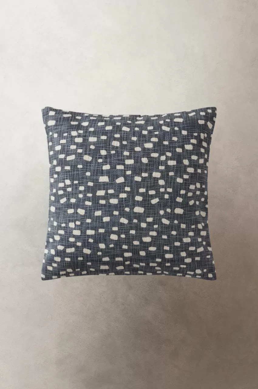 Prydnadskuddar & Fodral*Jotex KOFI Kuddfodral 50x50 Cm Mörkblå/natruvit