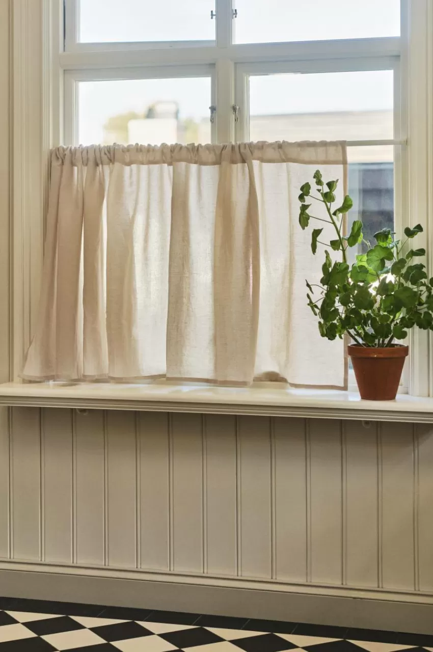 Gardinkappor | Linnegardiner*Jotex LINA Cafégardin Linnemix Linnebeige