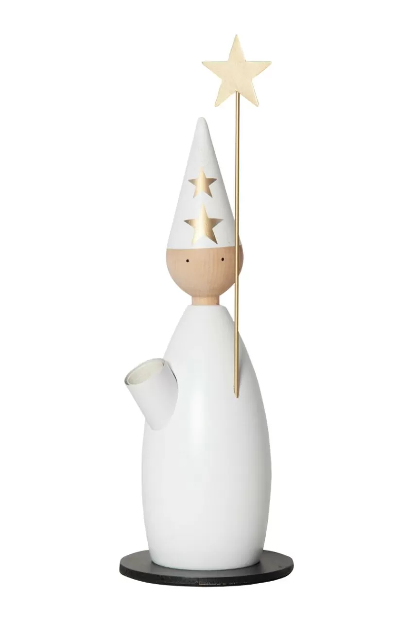 Julbelysning*Jotex Ljusstake Lucia Classic Höjd 33 Cm White