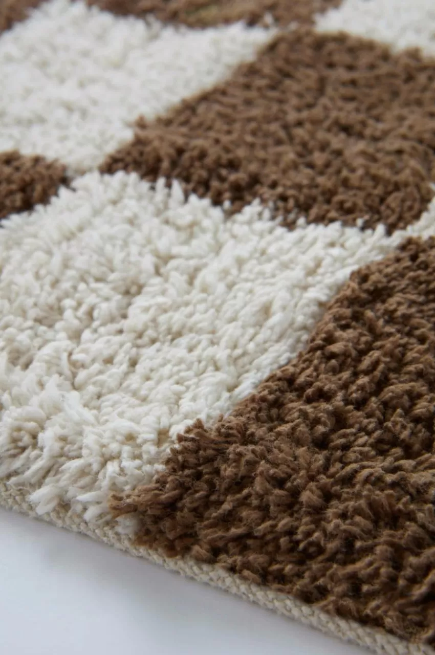 Badrumsmattor | Badrumsmattor*Jotex MELA Badrumsmatta Ekologisk 60x90 Cm Brun/naturvit