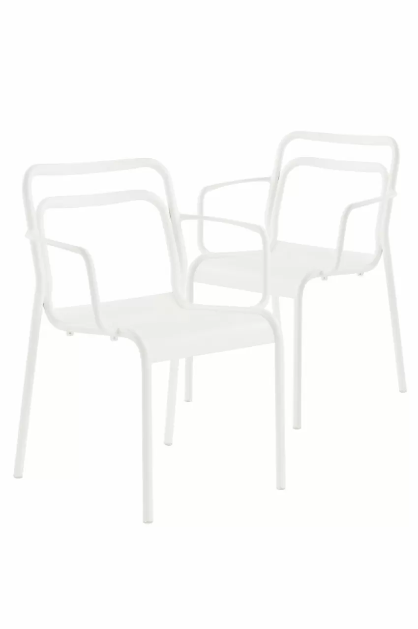 Utestolar & Utepallar | Utemöbler*Jotex PANTHEON Karmstol 2-pack Vit