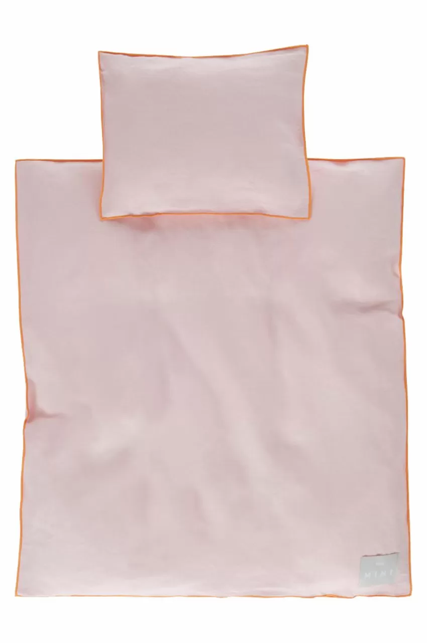 Barnsängkläder*Jotex STICH BABY Påslakanset Vagn/vagga Bubbelgumsrosa