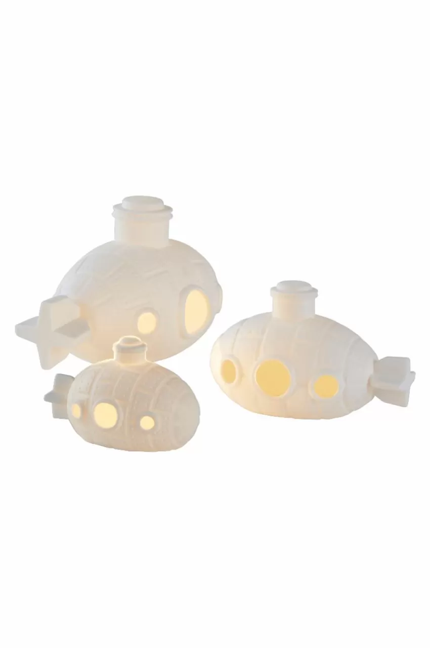 Barnlampor | Barnlampor*Jotex SUBMARINES Nattlampa/dekoration 3-pack Vit