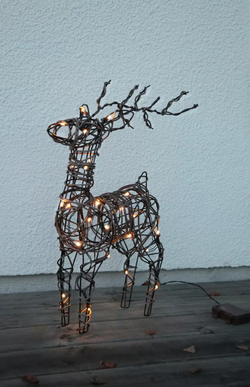 Julbelysning*Jotex Utomhus Dekoration - Liten Ren Brun
