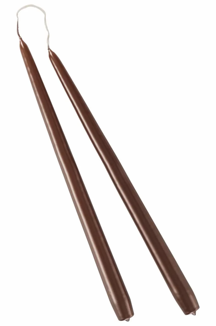 Ljus | Juldekoration*Jotex VICKAN METALLIC Antikljus 2-pack - Höjd 35 Cm Beige