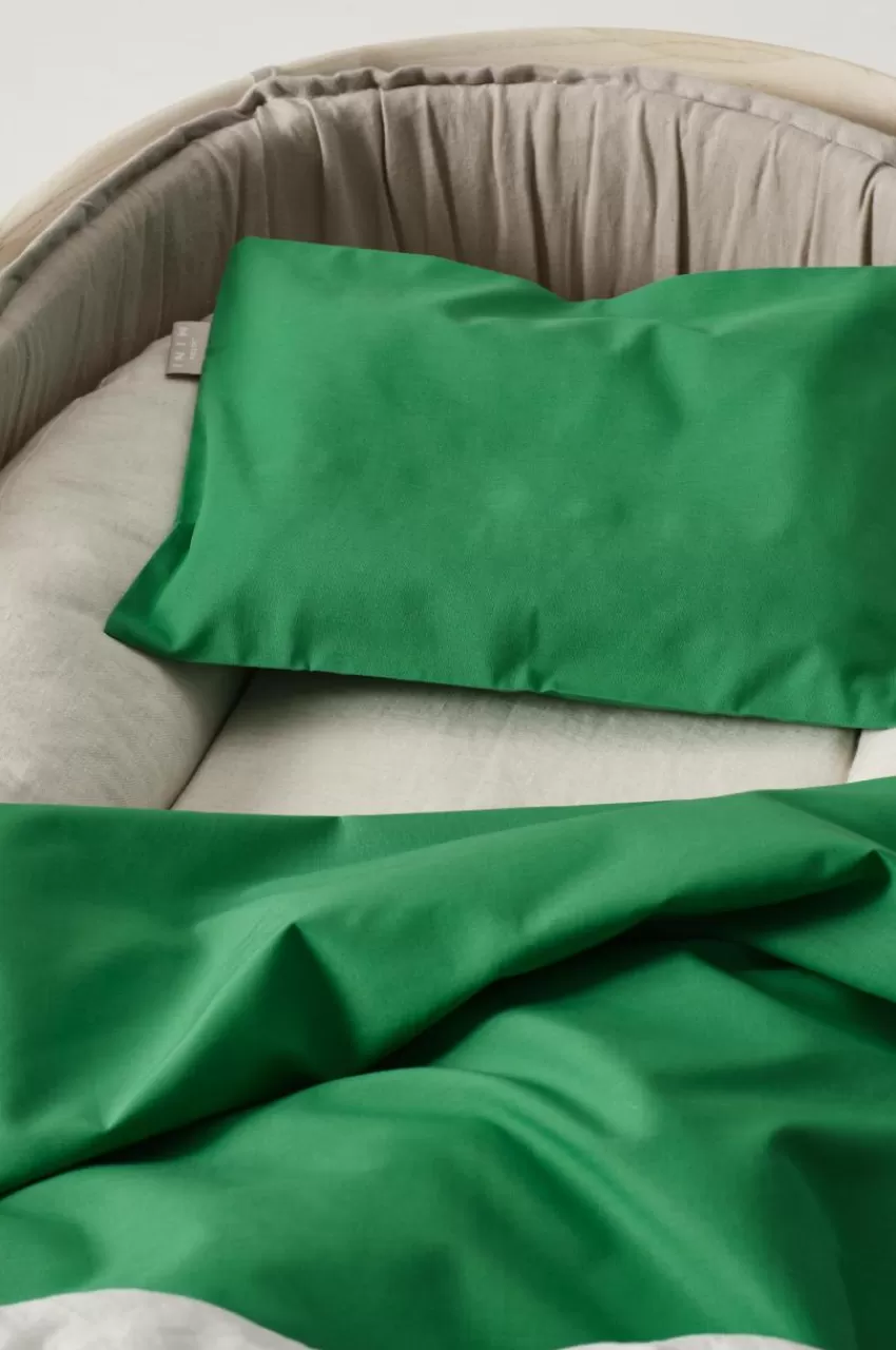 Barnsängkläder*Jotex ZACK BABY Påslakanset Vagn/vagga - Ekologisk Grön