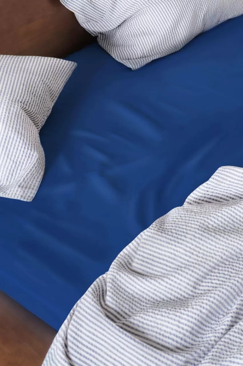 Lakan*Jotex ZACK SATIN Lakan Ekologisk Blå